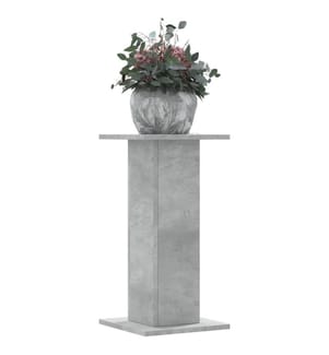 Supports pour plantes 2 pcs gris béton bois d'ingénierie