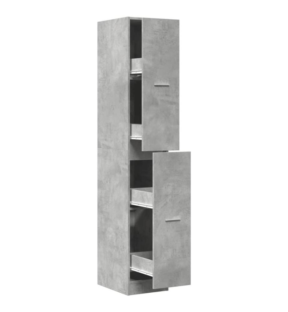 Apothekerschrank Betongrau 30x41x174,5 cm Holzwerkstoff
