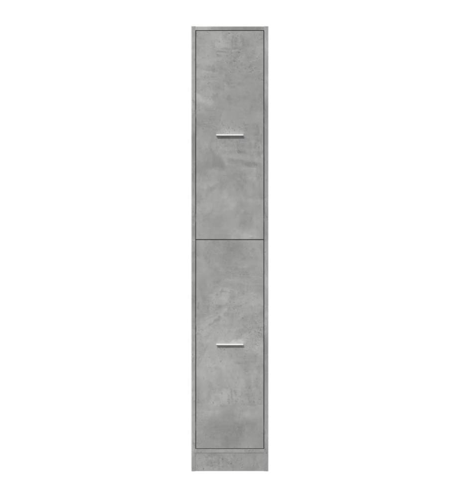 Apothekerschrank Betongrau 30x41x174,5 cm Holzwerkstoff