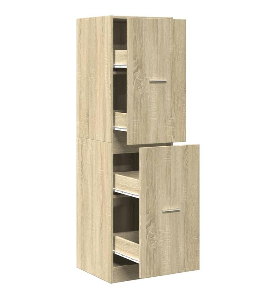 Armoire d'apothicaire chêne sonoma bois d'ingénierie