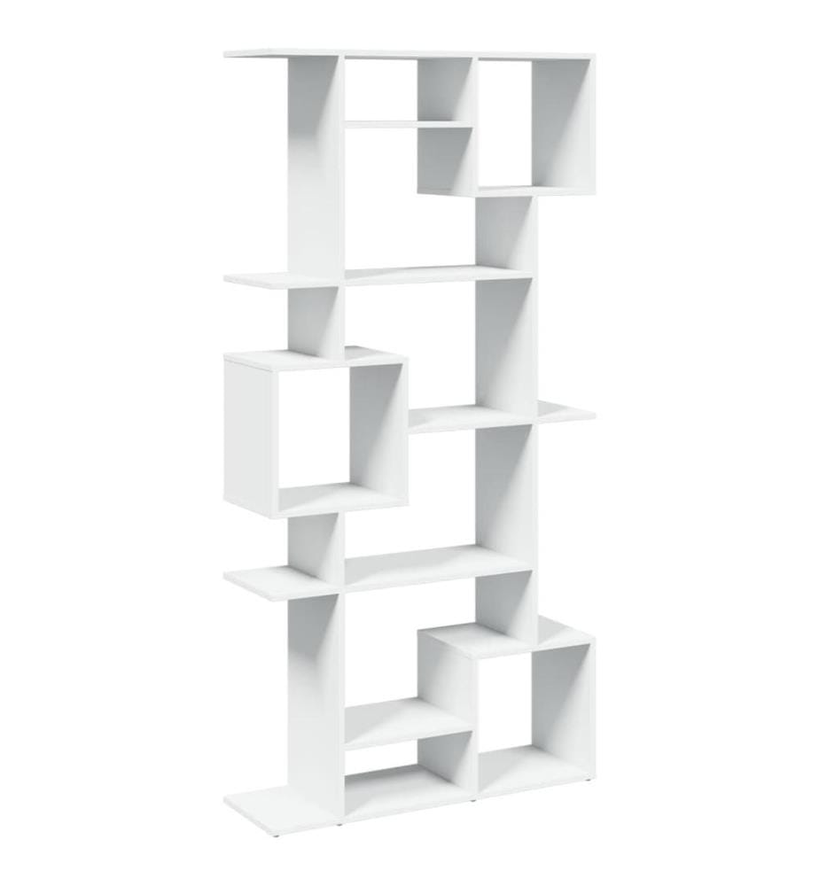 Bücherregal Weiss 92x29x188 cm Holzwerkstoff