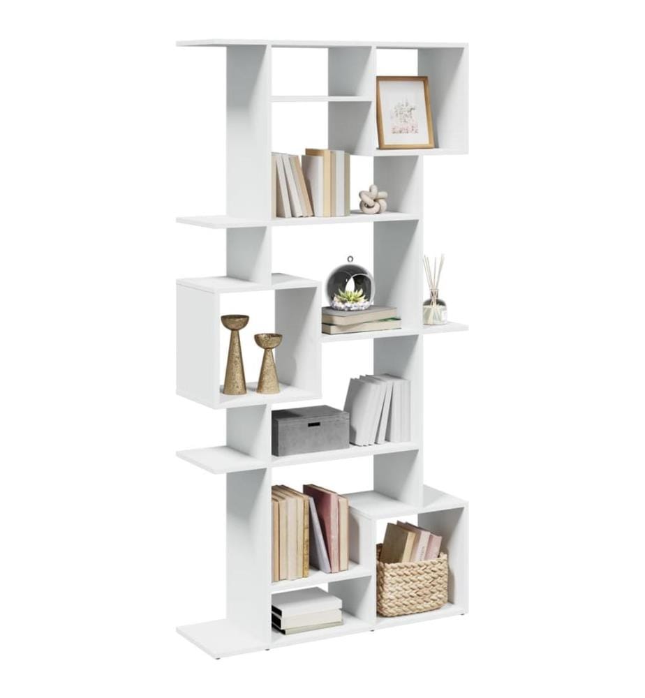 Bücherregal Weiss 92x29x188 cm Holzwerkstoff