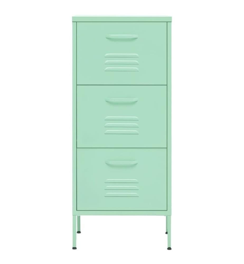 Lagerschrank Minzgrün 42,5x35x101,5 cm Stahl