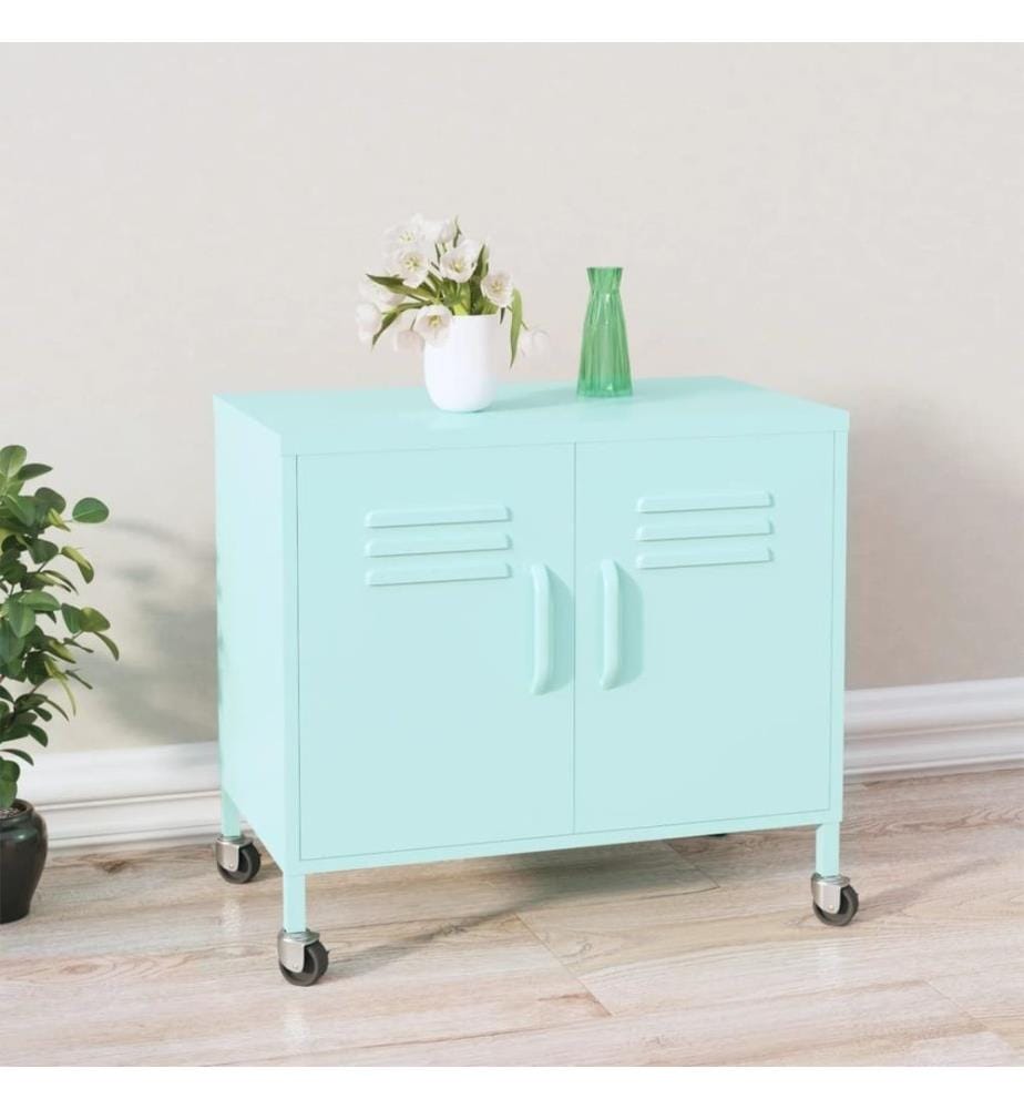 Lagerschrank Mintgrün 60x35x56 cm Stahl