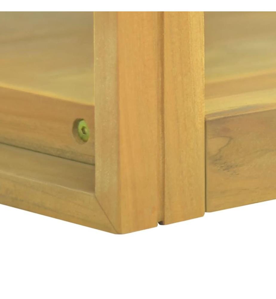 Wand-Badschrank 60x45x35 cm Massivholz Teak