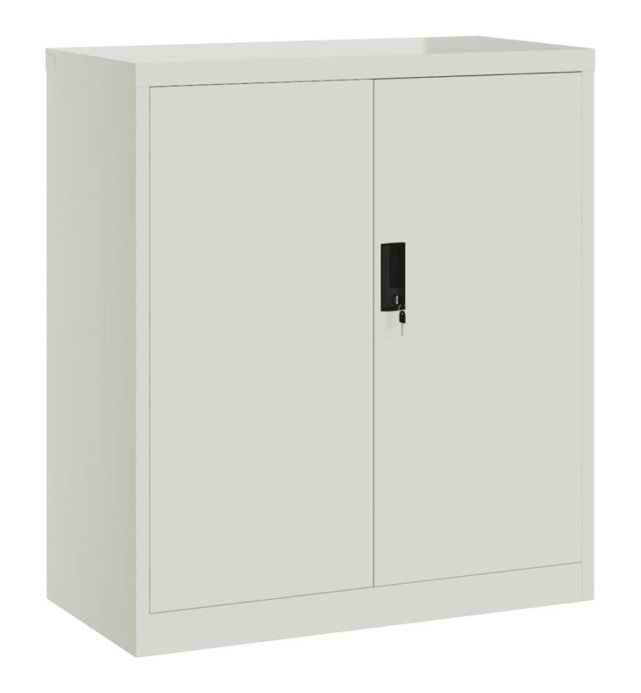 Aktenschrank Hellgrau 79x40x90 cm Stahl