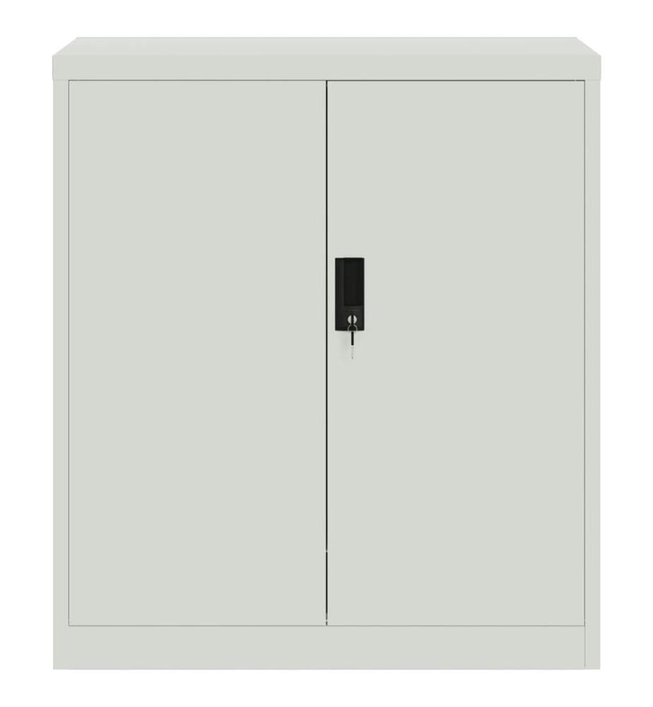 Aktenschrank Hellgrau 79x40x90 cm Stahl