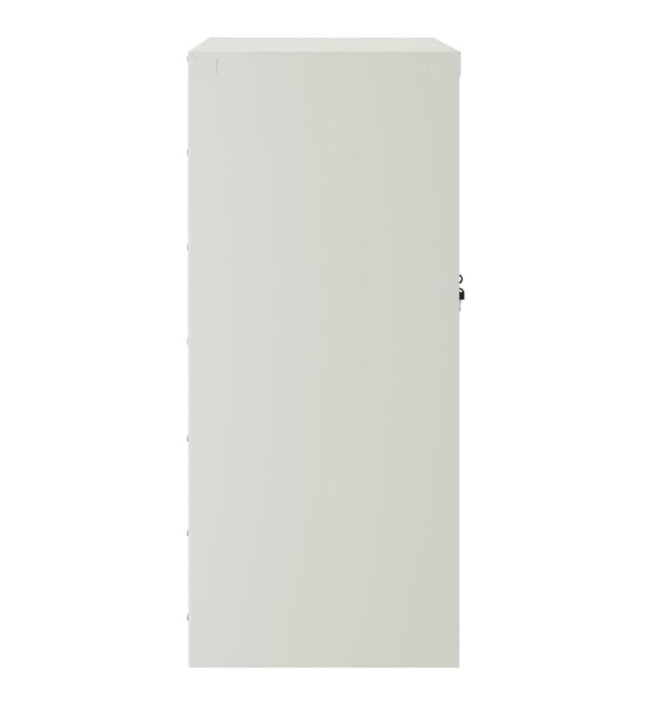 Aktenschrank Hellgrau 79x40x90 cm Stahl
