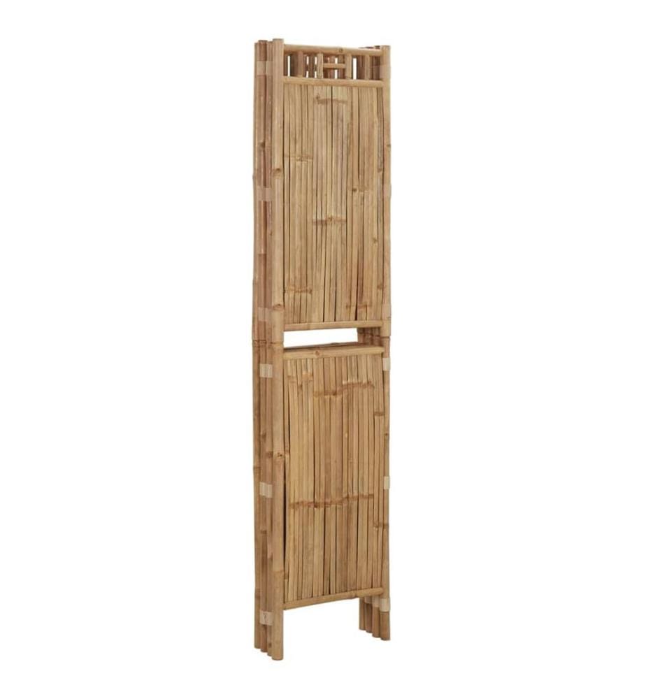 4-tlg. Raumteiler Bambus 160x180 cm