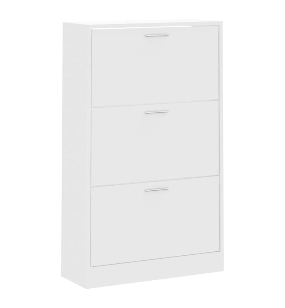 Schuhschrank Weiss 63x24x103 cm Holzwerkstoff