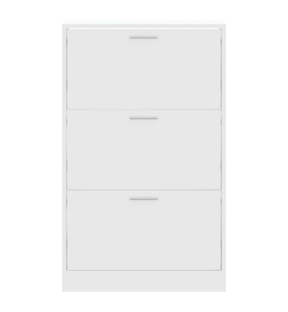 Schuhschrank Weiss 63x24x103 cm Holzwerkstoff