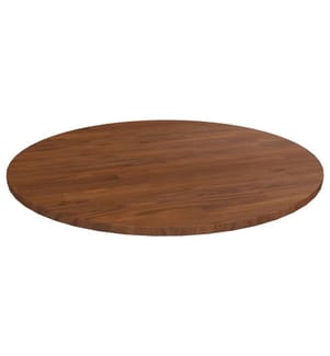 Runde Tischplatte Dunkelbraun Ø70x1,5 cm Behandeltes Eichenholz