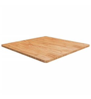 Tischplatte Quadratisch Hellbraun 90x90x2,5cm Behandelte Eiche