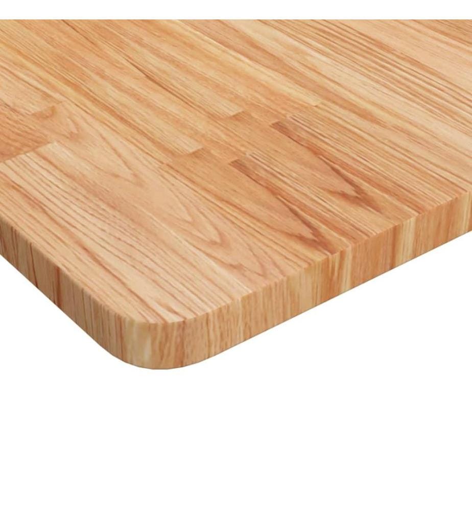 Dessus de table carré Marron clair90x90x2,5cm Bois chêne traité
