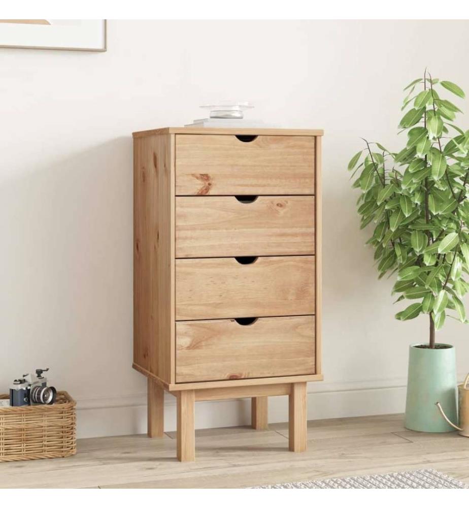 Commode OTTA 46x39,5x90 cm Bois de pin massif