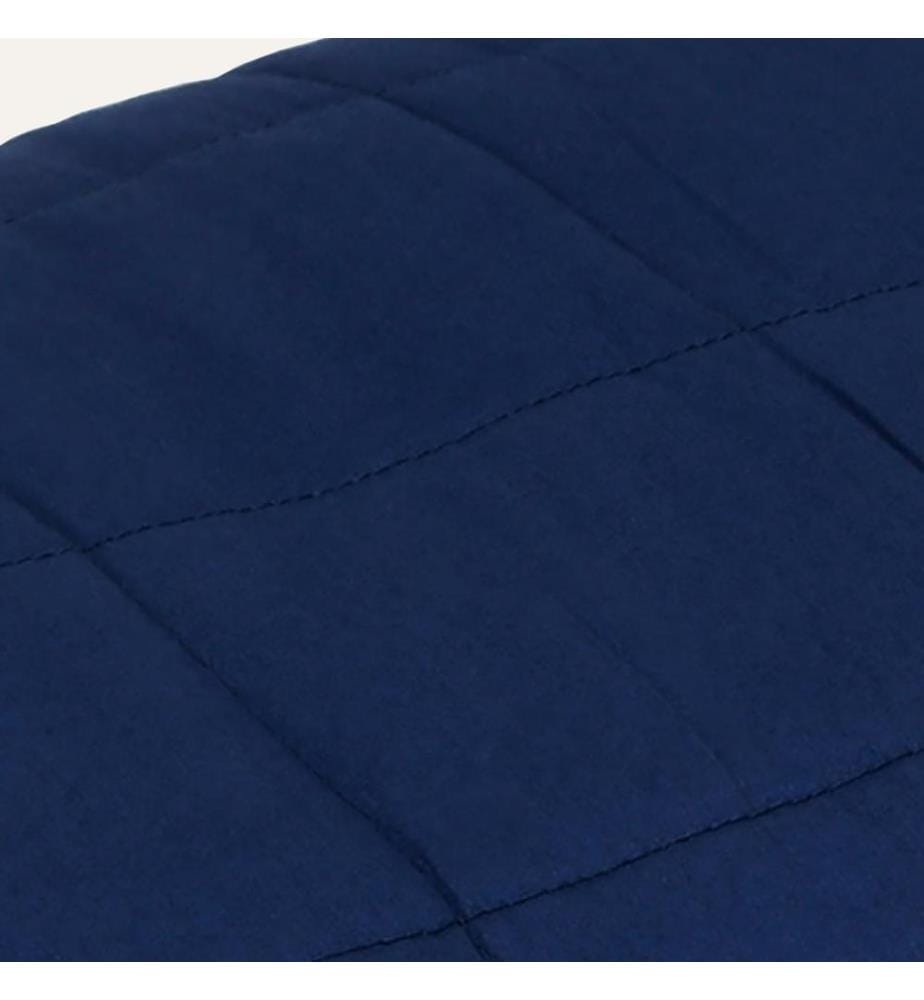 Couverture lestée Bleu 150x200 cm 7 kg Tissu