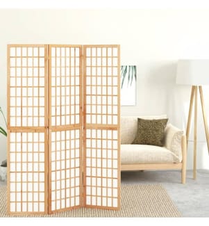 3-tlg. Paravent Japanischer Stil Faltbar 120x170 cm