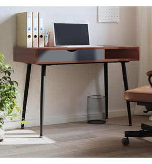 Computertisch mit Schublade Braun 110x50x75 cm Holzwerkstoff
