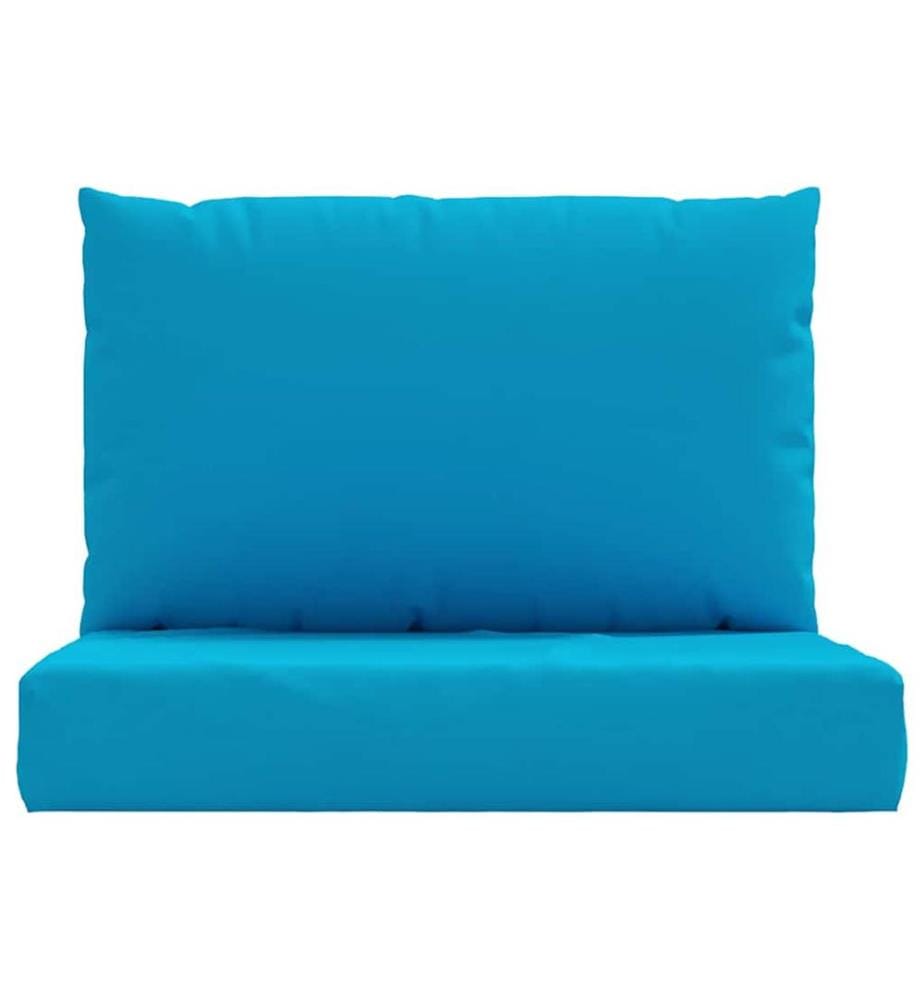 Palettenkissen 2-tlg. Hellblau Oxford-Gewebe