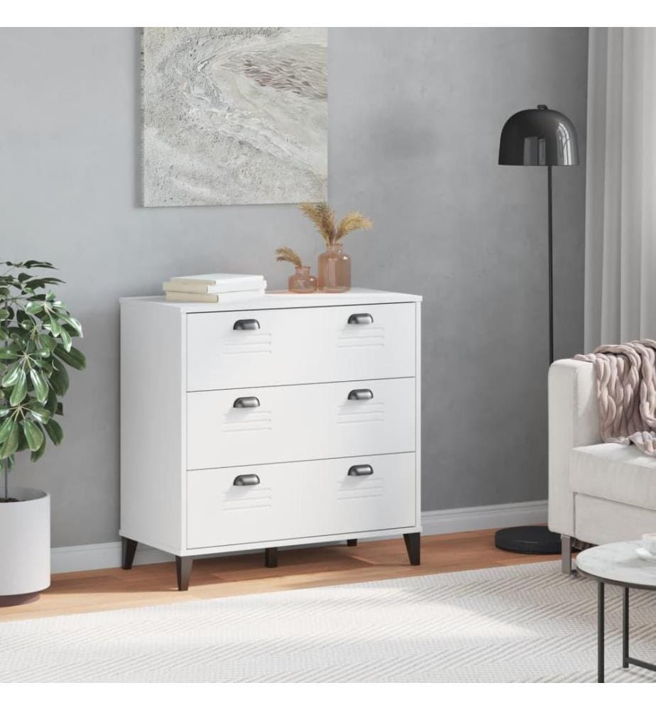 Kommode VIKEN Weiss Holzwerkstoff
