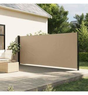 Seitenmarkise Ausziehbar Beige 160x600 cm