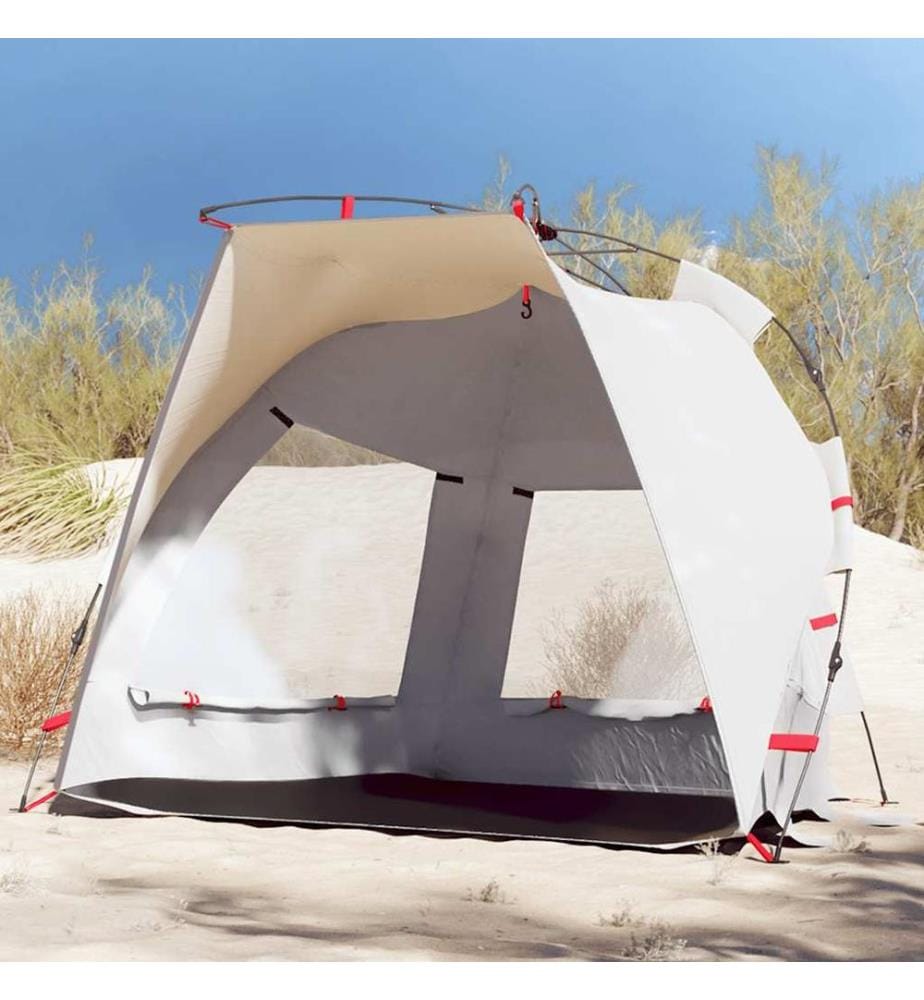 Strandzelt 2 Personen Grau Quick Release Wasserdicht