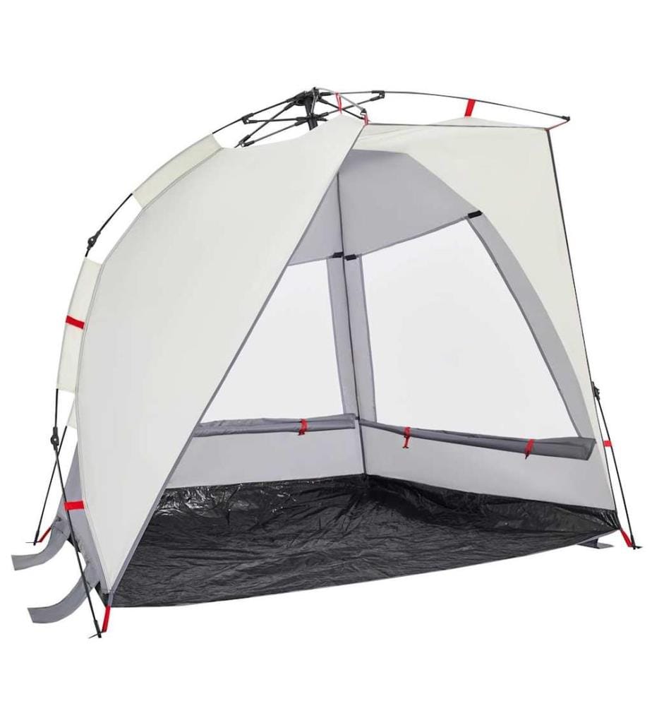 Strandzelt 2 Personen Grau Quick Release Wasserdicht