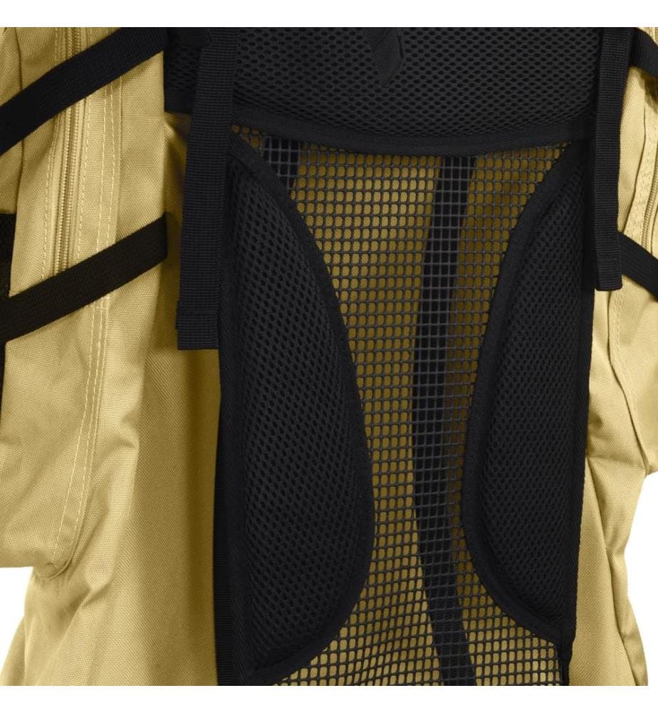 Sac à dos de randonnée kaki 100 L tissu oxford