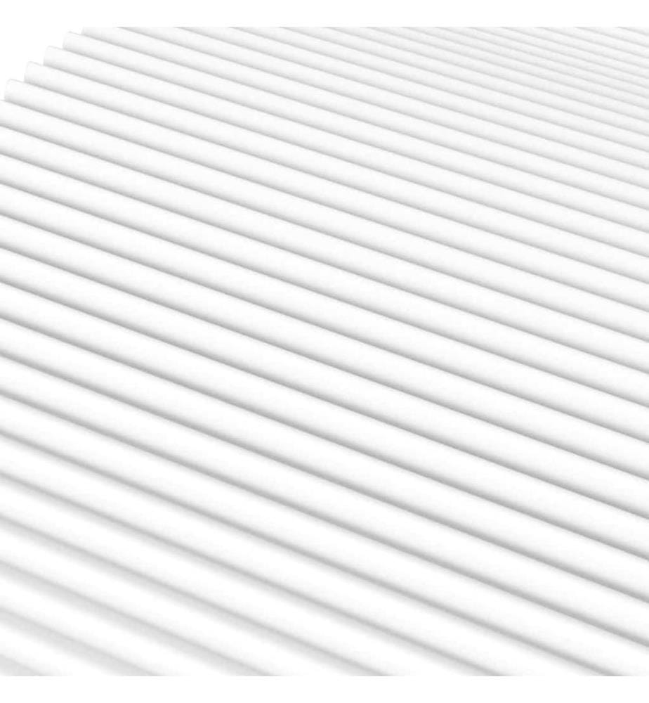 Matelas en mousse blanc 90x210 cm dureté H2 H3