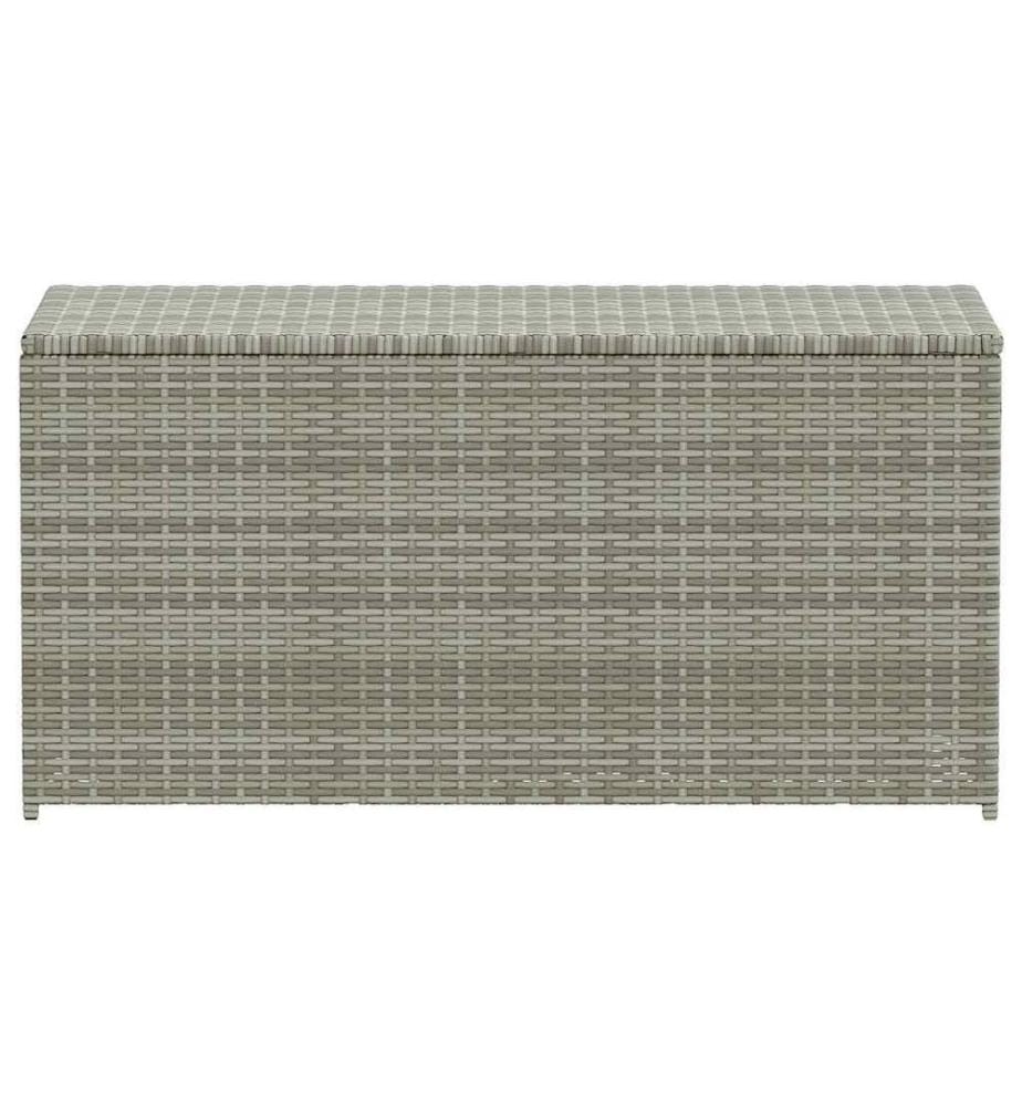 Gartenbox Poly Rattan 100x50x50 cm Grau