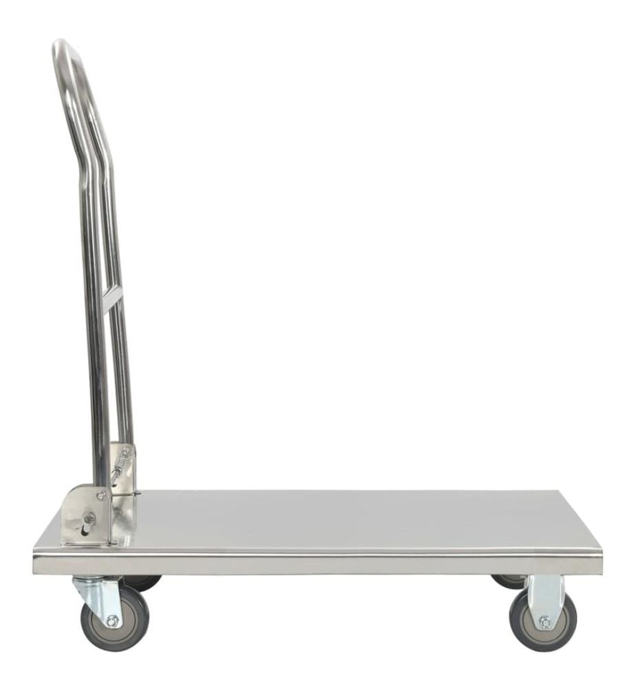 Plattformwagen Silbern 82 x 53 x 86 cm Edelstahl