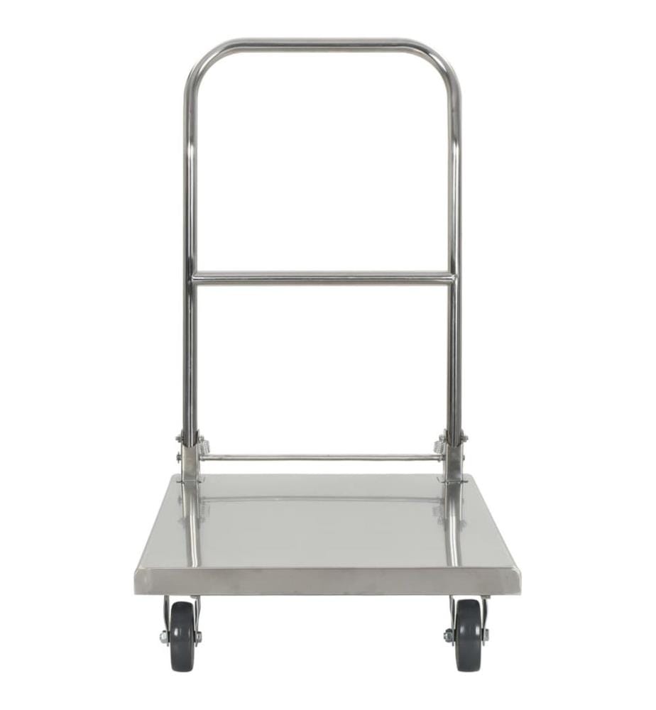 Plattformwagen Silbern 82 x 53 x 86 cm Edelstahl