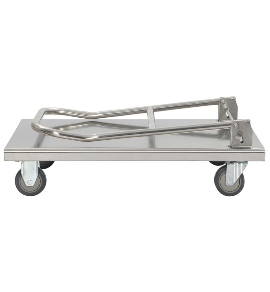 Plattformwagen Silbern 82 x 53 x 86 cm Edelstahl