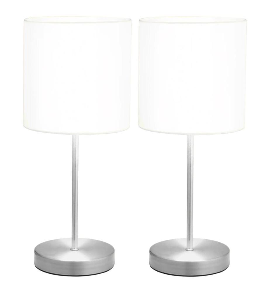 Tischlampen 2 Stk. Touch-Sensor Weiss E14