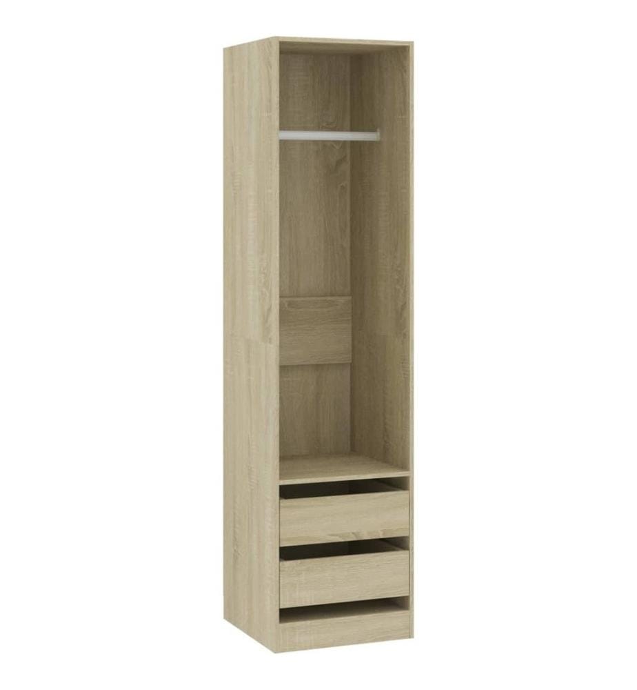 Kleiderschrank mit Schubladen Sonoma-Eiche 50x50x200 cm
