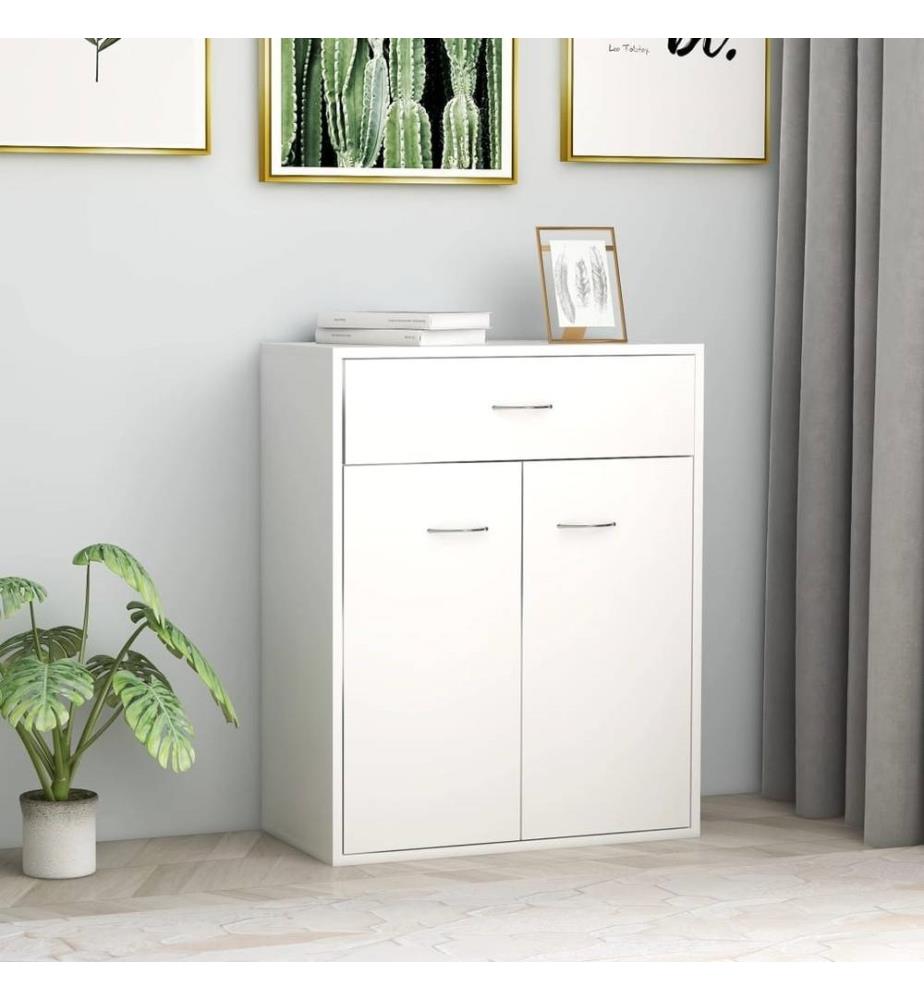 Sideboard Weiss 60x30x75 cm Holzwerkstoff