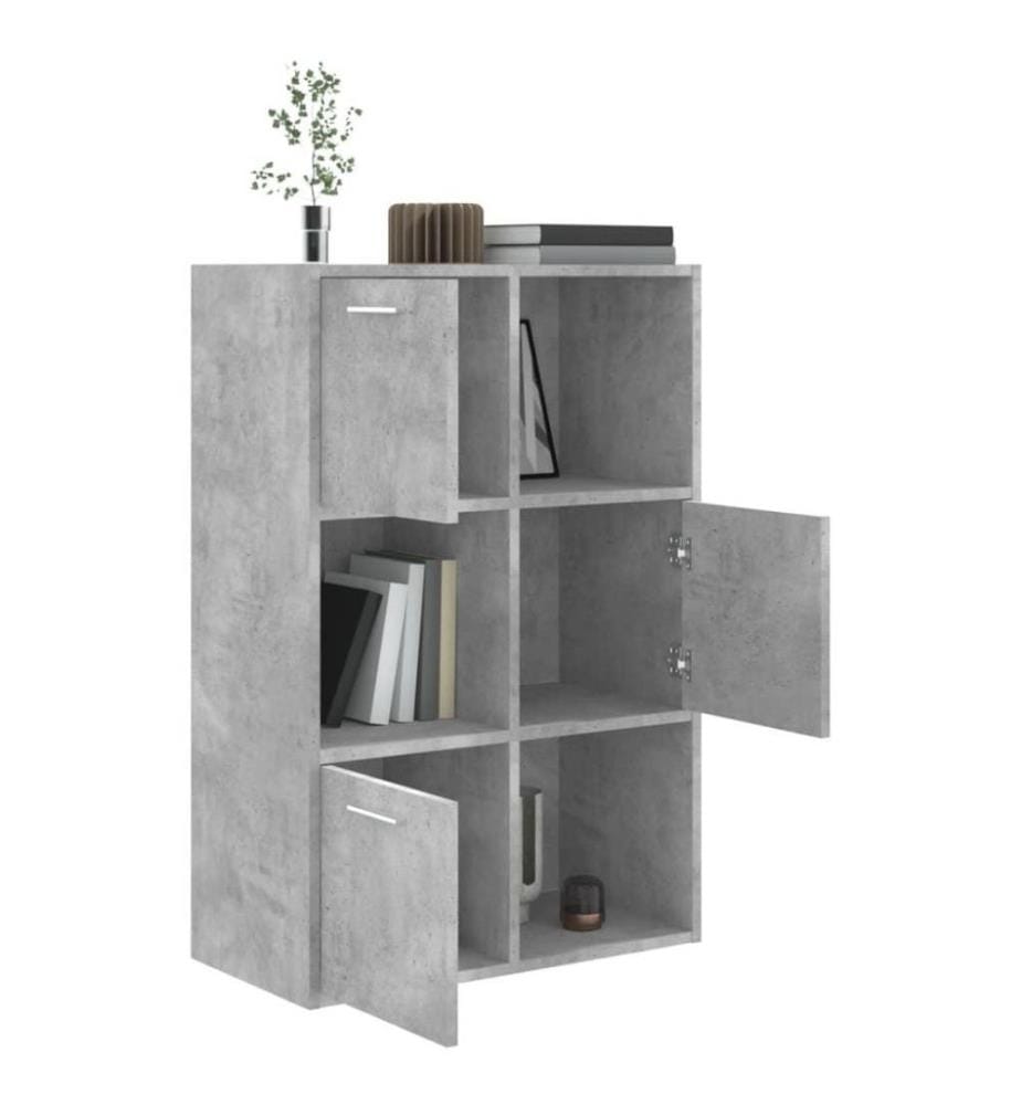 Lagerschrank Betongrau 60x29,5x90 cm Holzwerkstoff