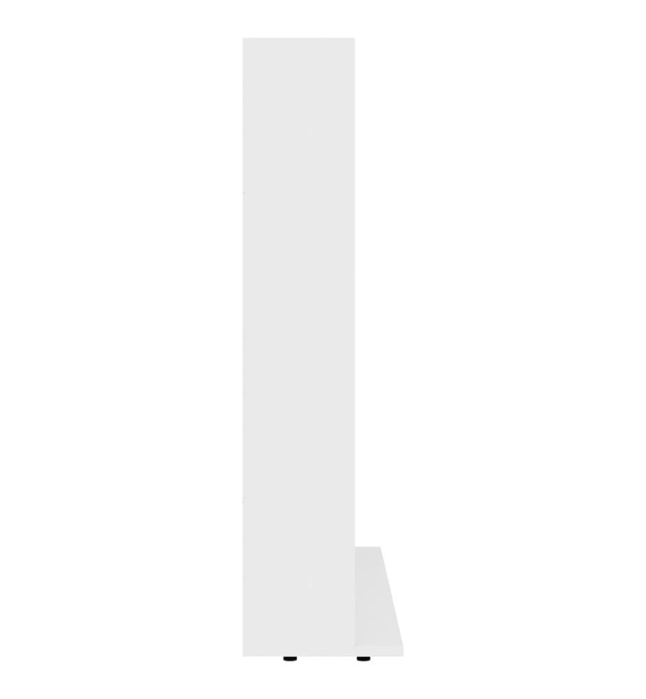 CD-Regal Weiss 102x23x89,5 cm Holzwerkstoff