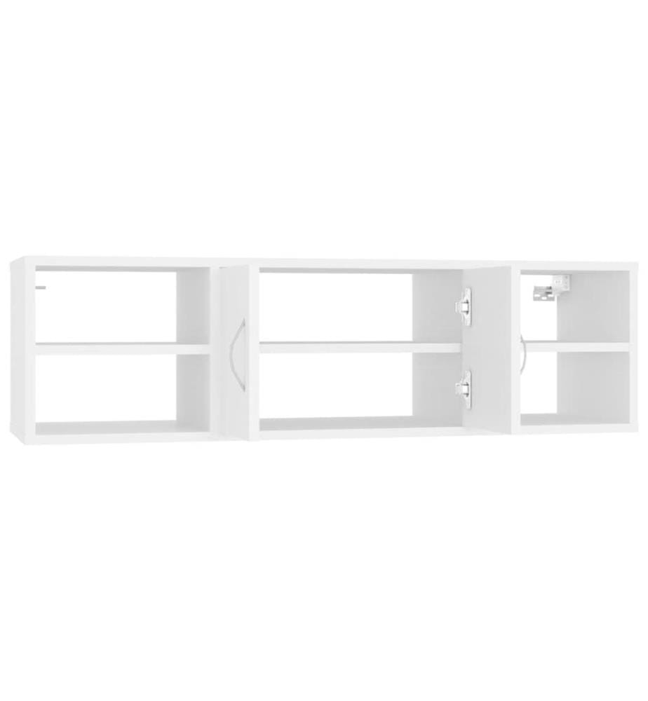 Wandregal Weiss 102x30x29 cm Holzwerkstoff