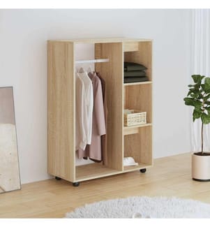 Kleiderschrank Sonoma-Eiche 80x40x110 cm Holzwerkstoff