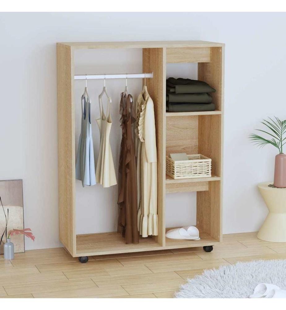 Kleiderschrank Sonoma-Eiche 80x40x110 cm Holzwerkstoff