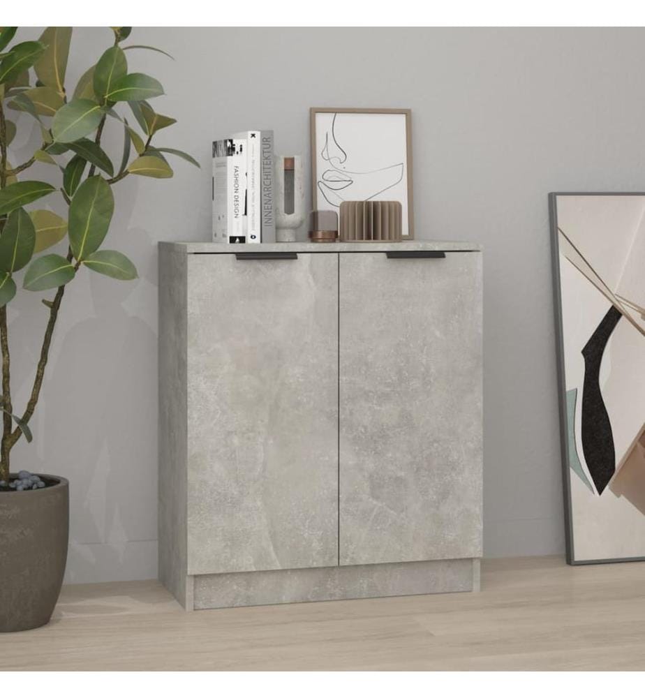 Sideboard Betongrau 60x30x70 cm Holzwerkstoff