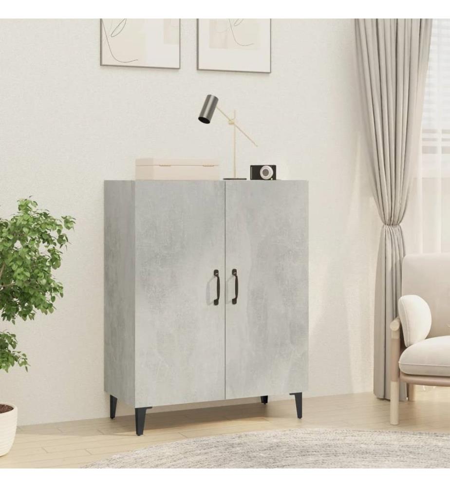 Sideboard Betongrau 70x34x90 cm Holzwerkstoff