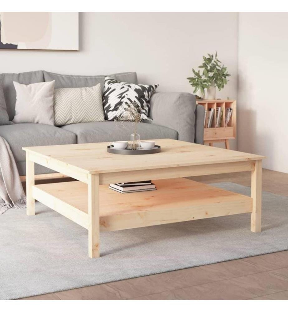 Couchtisch 100x100x40 cm Massivholz Kiefer