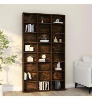CD-Regal Räuchereiche 102x23x177,5 cm Holzwerkstoff
