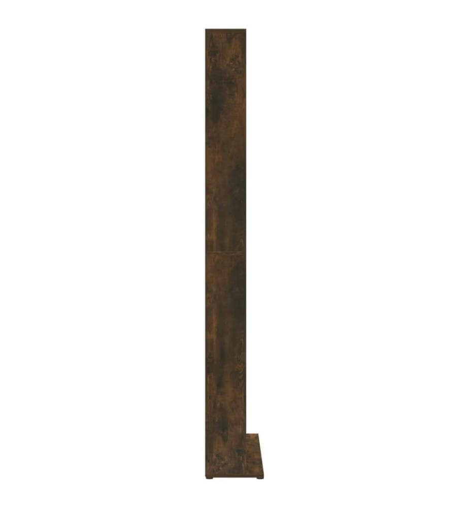 CD-Regal Räuchereiche 102x23x177,5 cm Holzwerkstoff