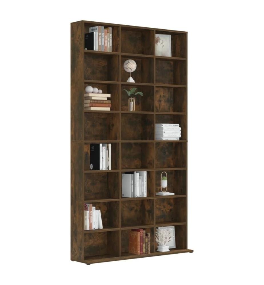 CD-Regal Räuchereiche 102x23x177,5 cm Holzwerkstoff