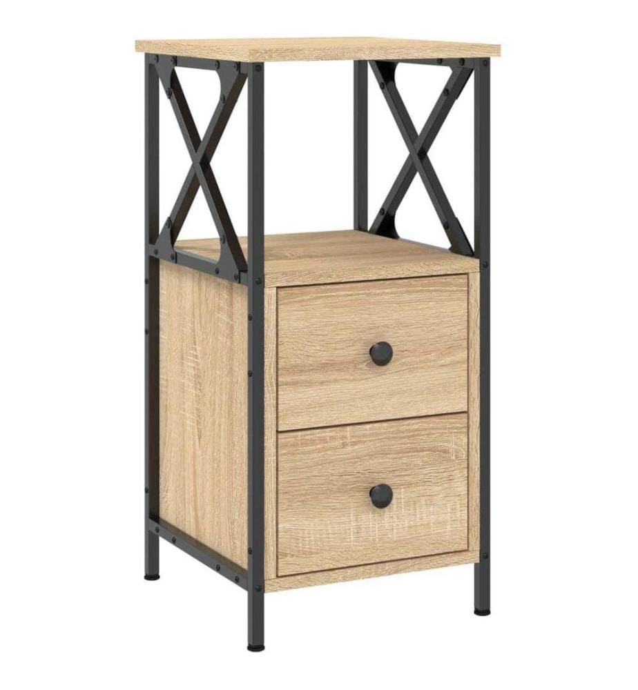 Nachttisch Sonoma-Eiche 34x35,5x70 cm Holzwerkstoff