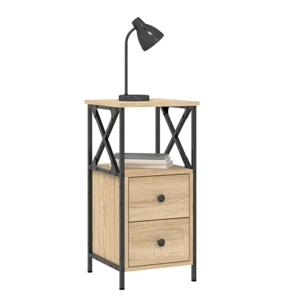 Nachttisch Sonoma-Eiche 34x35,5x70 cm Holzwerkstoff