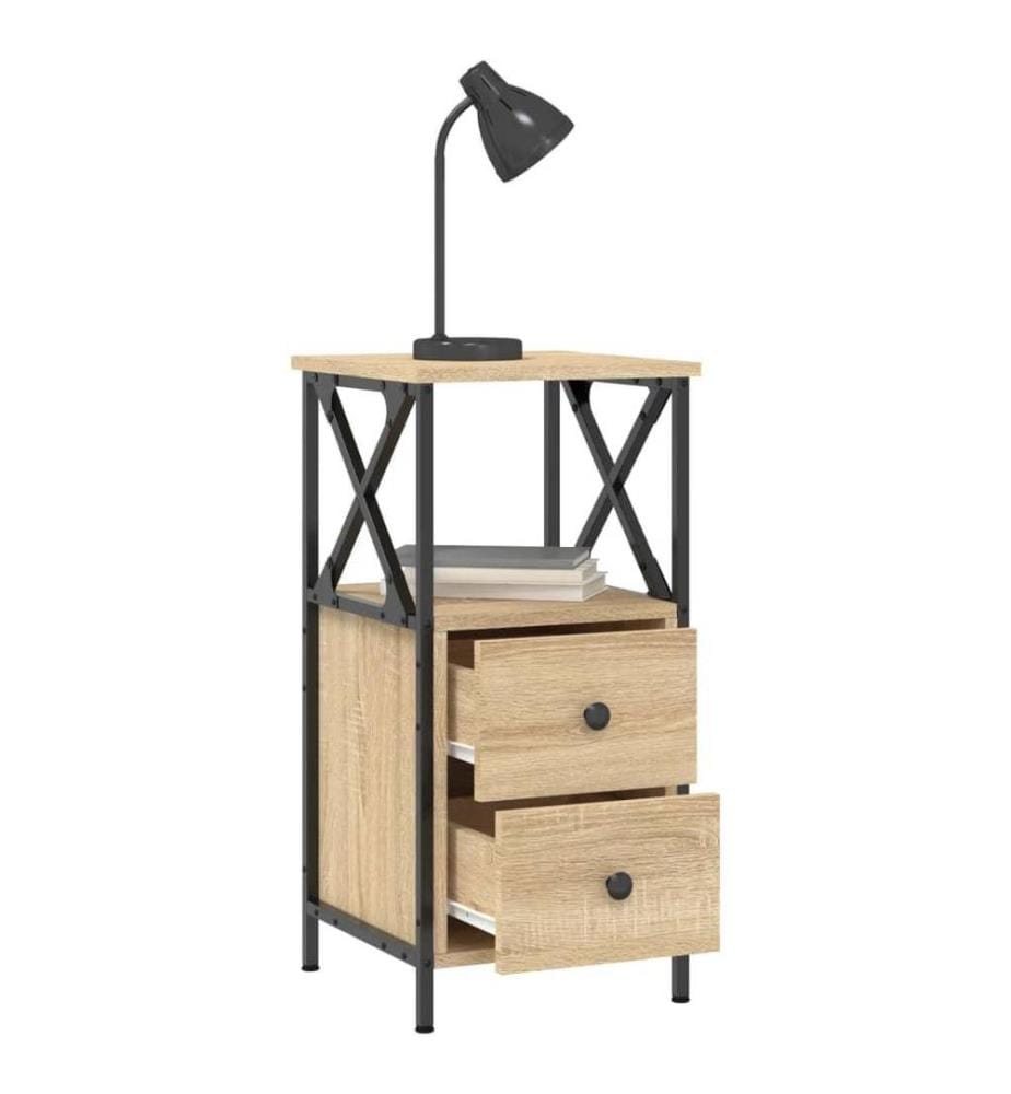 Nachttisch Sonoma-Eiche 34x35,5x70 cm Holzwerkstoff